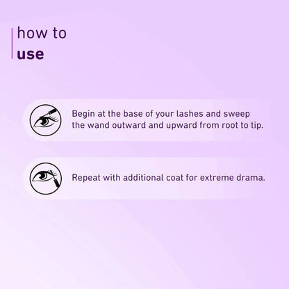 Plum Lash Drama 1-4 - All Mascara 01 Black - 8 ml