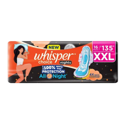 Whisper Ultra Overnight Sanitary Pad - XXL Plus - XXL - 16 Pieces