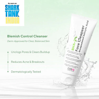 Cos-IQ Salicylic Acid 2% Face Cleanser with BHA - 100 ml