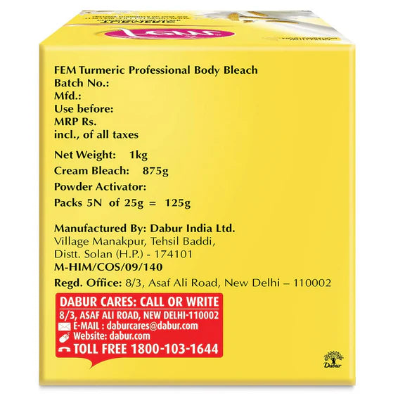 Fem Turmeric Professional Body Bleach - 1 kg