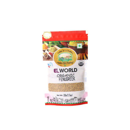 El World Organic Fenugreek Seeds - 100 gm