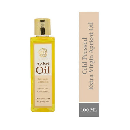 The Pure Story Natural Cold Pressed Apricot Hair Oil - 100 ml