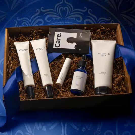 Reginald Men Complete Care Kit (Face wash, Moisturiser, Sunscreen, Serum, Lip Balm) - Combo