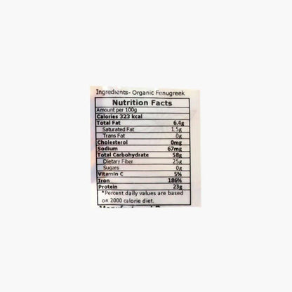 El World Organic Fenugreek Seeds - 100 gm