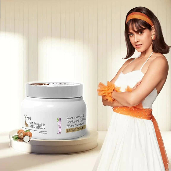 NutriGlow Hair Spa Cream with Keratin Repair Formula - 300 gm