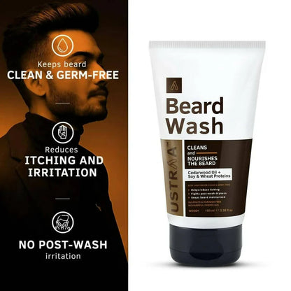 Ustraa Beard Wash (Woody) - 100 ml