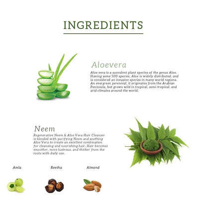 Khadi Natural Neem & Aloe Vera With Almond Oil & Coconut Oil Hair Mask - 200 gm