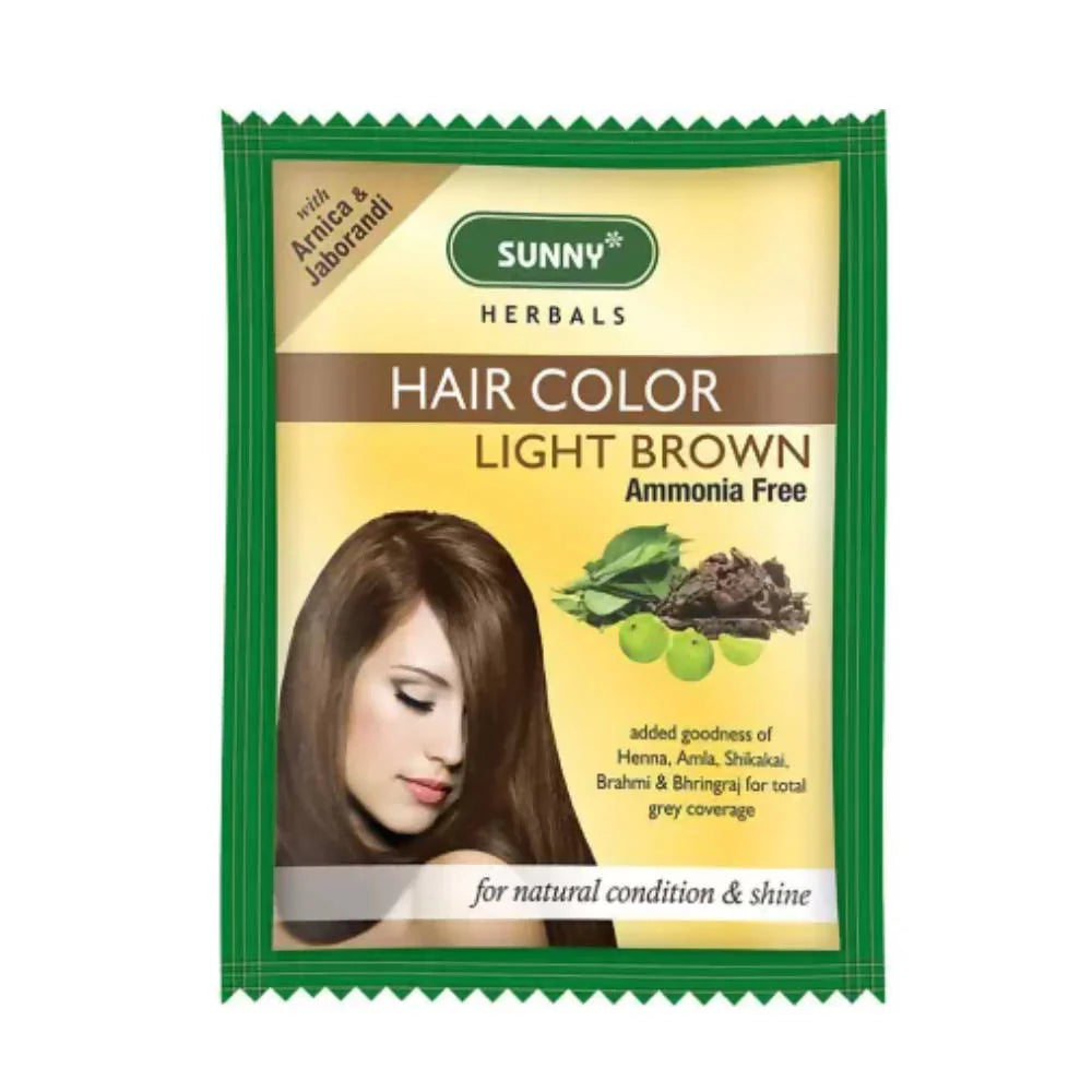 Bakson's Sunny Herbals Hair Color Light Brown -20 gm