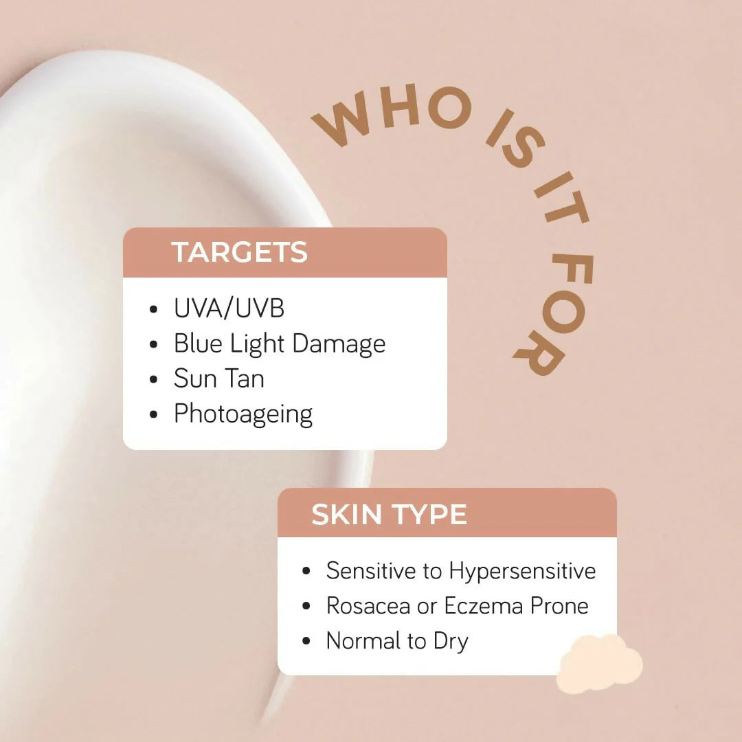 Moody SensiSoothe Mineral Brightening Sunscreen Serum with Ceramides & Rice - 50 ml