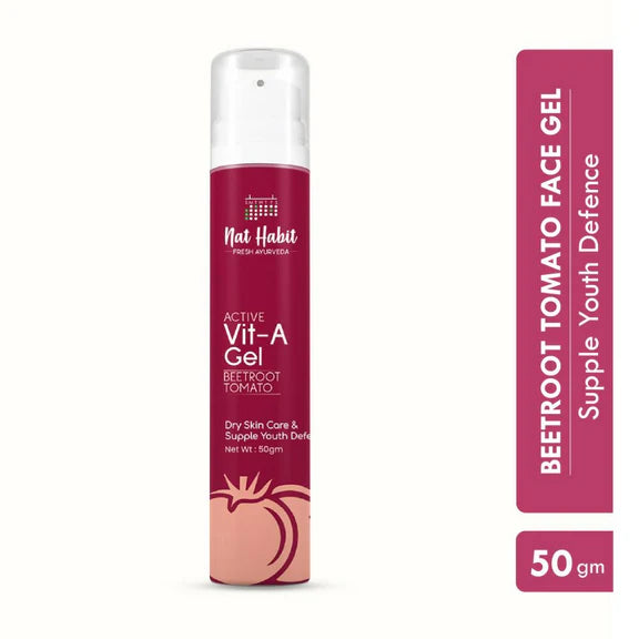 Nat Habit Active Beetroot Tomato Vitamin A Face Gel - 50 gm