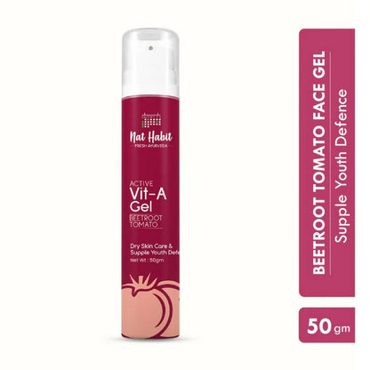 Nat Habit Active Beetroot Tomato Vitamin A Face Gel - 50 gm