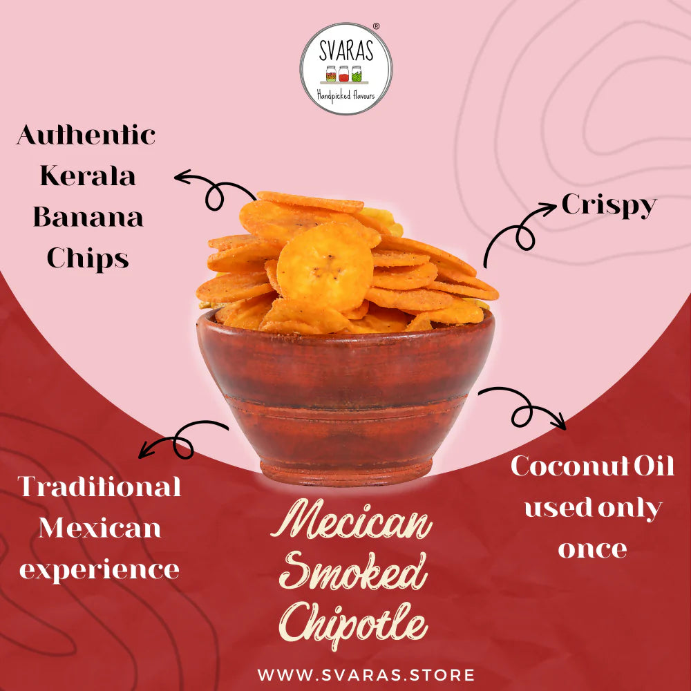 Svaras Kerala Banana Chips Smoked Chipotle