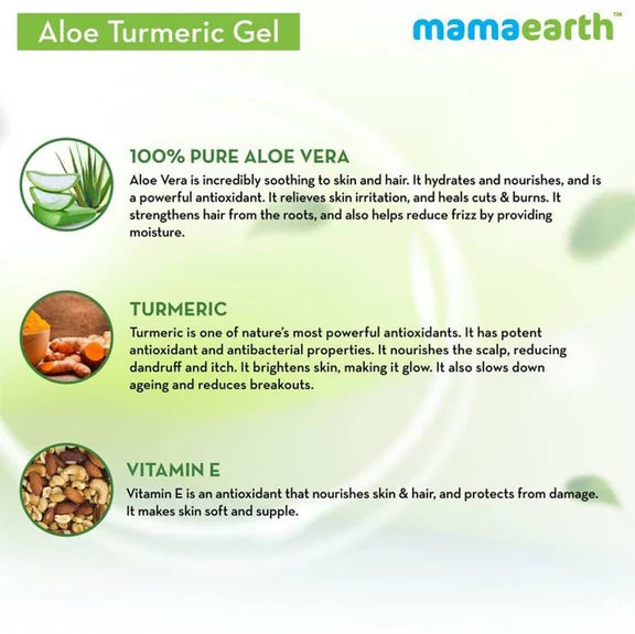 Mamaearth Aloe Turmeric Gel For Skin & Hair - 150 ml