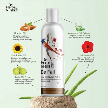 Herbs & Hills De-Fall Bioactive Complete Hair Care Oil - 100 ml