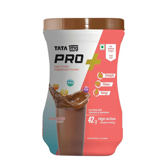 Tata 1mg Pro+ Soy Protein Supplement Powder(Chocolate Flavour) - 400 gm