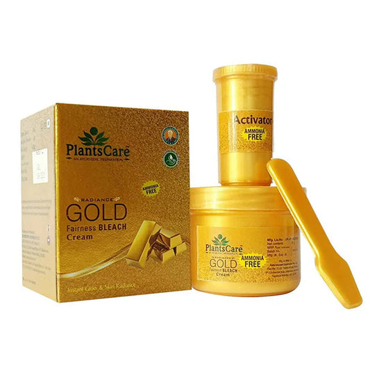 Plants Care Radiance Gold Bleach Cream - 200 gm