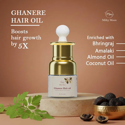 Milky Moon Ghanere Hair Oil for Hair Growth & Anti Hair Fall - 20 ml