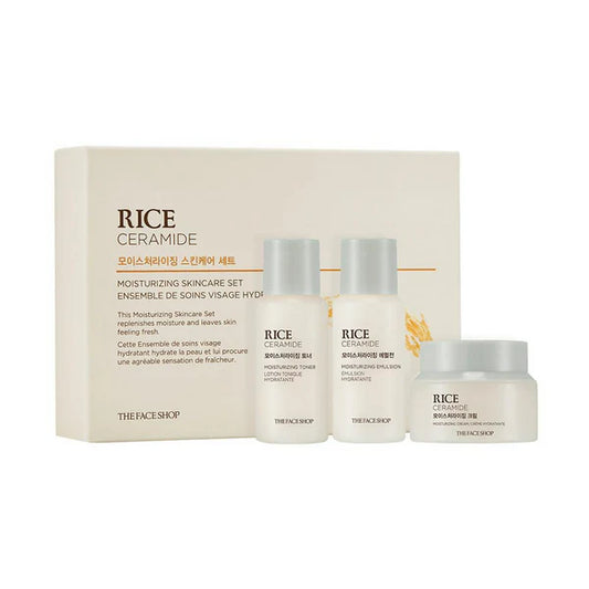 The Face Shop Rice & Ceramide Moisturizing Skincare Set Kit - Kit