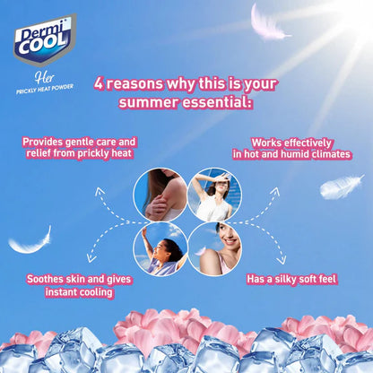 Dermi Cool Her Prickly Heat Powder With Silky Smooth Feel - 400 gm