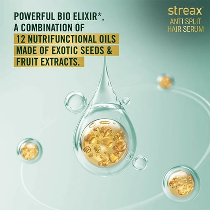 Streax Anti Split Hair Serum With Bio-Elixir - 100 ml