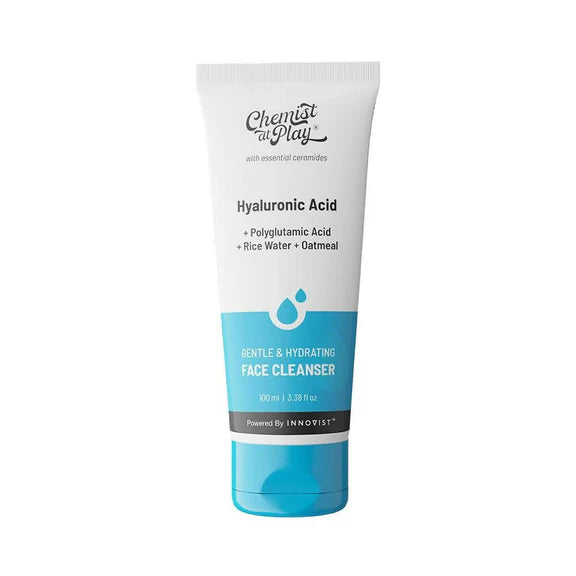 Chemist at Play Gentle & Hydrating Face Cleanser with Vitamin E, Rice Water & Oatmeal, Removes Excess Oil & Dirt - 100 ml