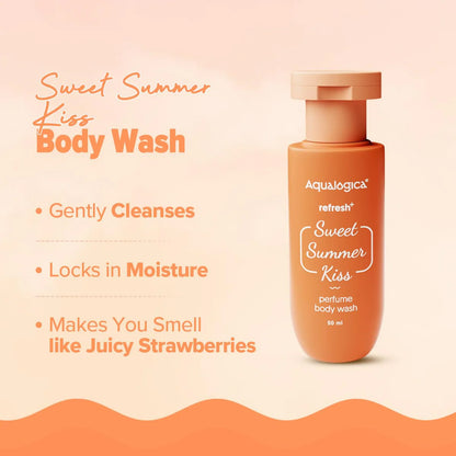 Aqualogica Refresh+ Sweet Summer Kiss Body Care Set Kit - combo
