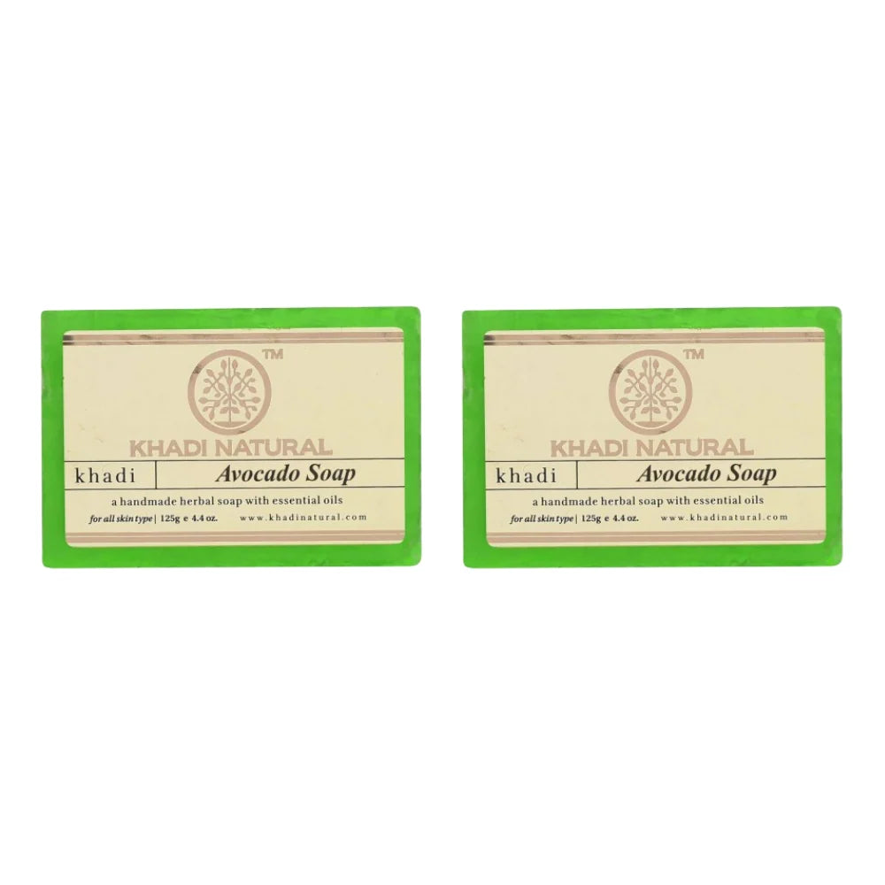 Khadi Natural Avocado Soap - 125 gm - Pack of 2
