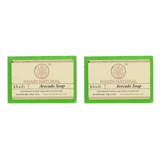 Khadi Natural Avocado Soap - 125 gm - Pack of 2