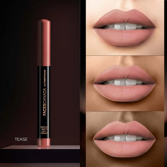 Faces Canada Ultime Pro HD Intense Matte Lips + Primer - Tease 14 - 1.4 gm