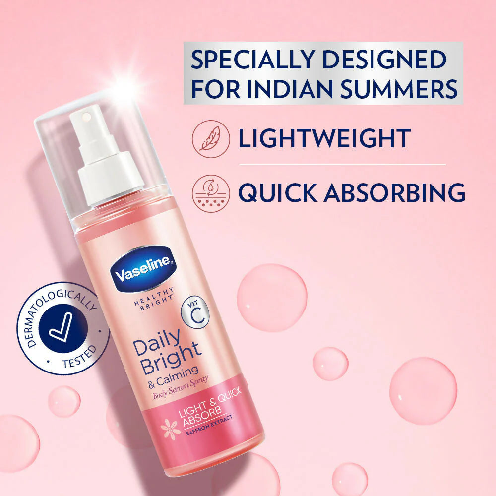 Vaseline Daily Bright & Calming Body Serum Spray