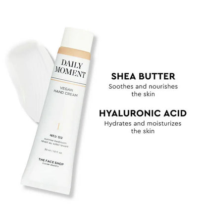 The Face Shop Daily Moment Vegan Hand Cream - Korean Skincare - 30 ml