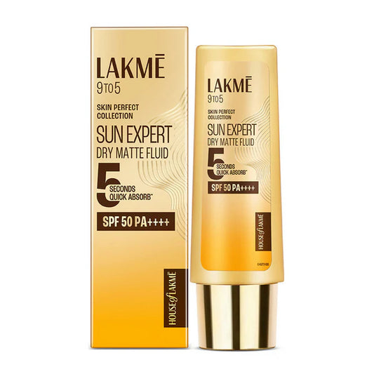 Lakme Sun Expert Dry Matte Fluid SPF 50 PA++++ Sunscreen With 1% Niacinamide & Ceramide - 50 ml