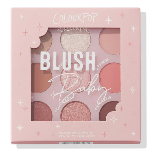 ColourPop 9pan Pressed Powder Palette - Blush Baby - 9 gm