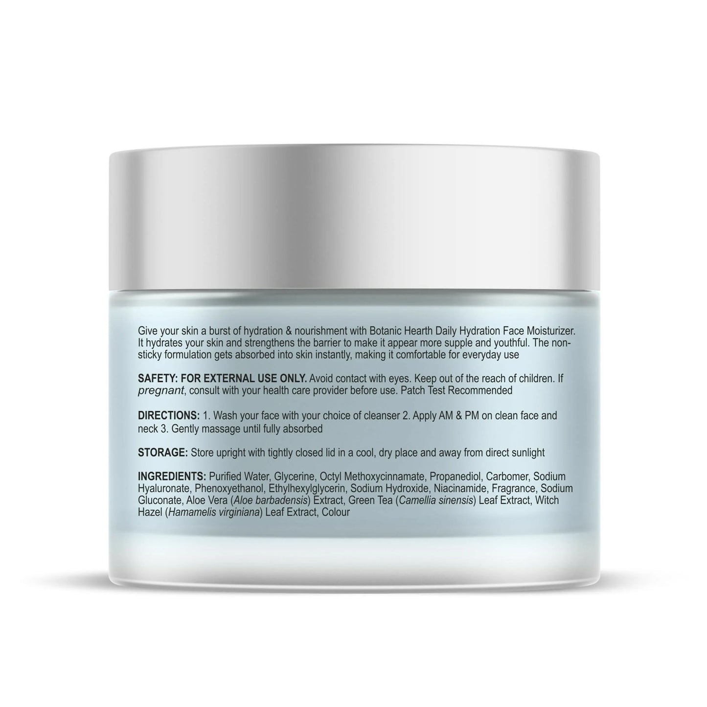 Botanic Hearth Daily Hydration Moisturizer for Face with Hyaluronic Acid & Green Tea Extract - 100 gm