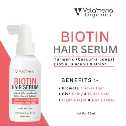Volamena Biotin Hair Serum Promotes Thicker - 50 ml
