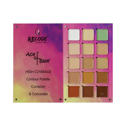 Recode Beauty Concealer, Colour Corrector & Contour Palette - 52 gm