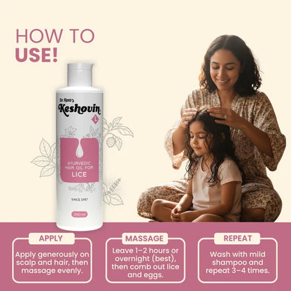 Dr. Rao's Keshovin -L Herbal Anti Lice Hair Oil
