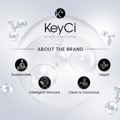 KeyCi Daily Skin Barrier Care Combo | Cleanser 150ml + Moisturizer 50ml + Sunscreen 50ml | Pack of 3