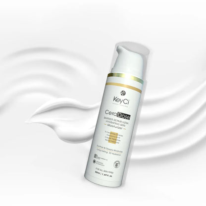 KeyCi CeraDose Barrier Repair Ultra Hydrating Skin Moisturizer 50ml | Ceramide + Cica & Hyaluronic Acid Moisturiser