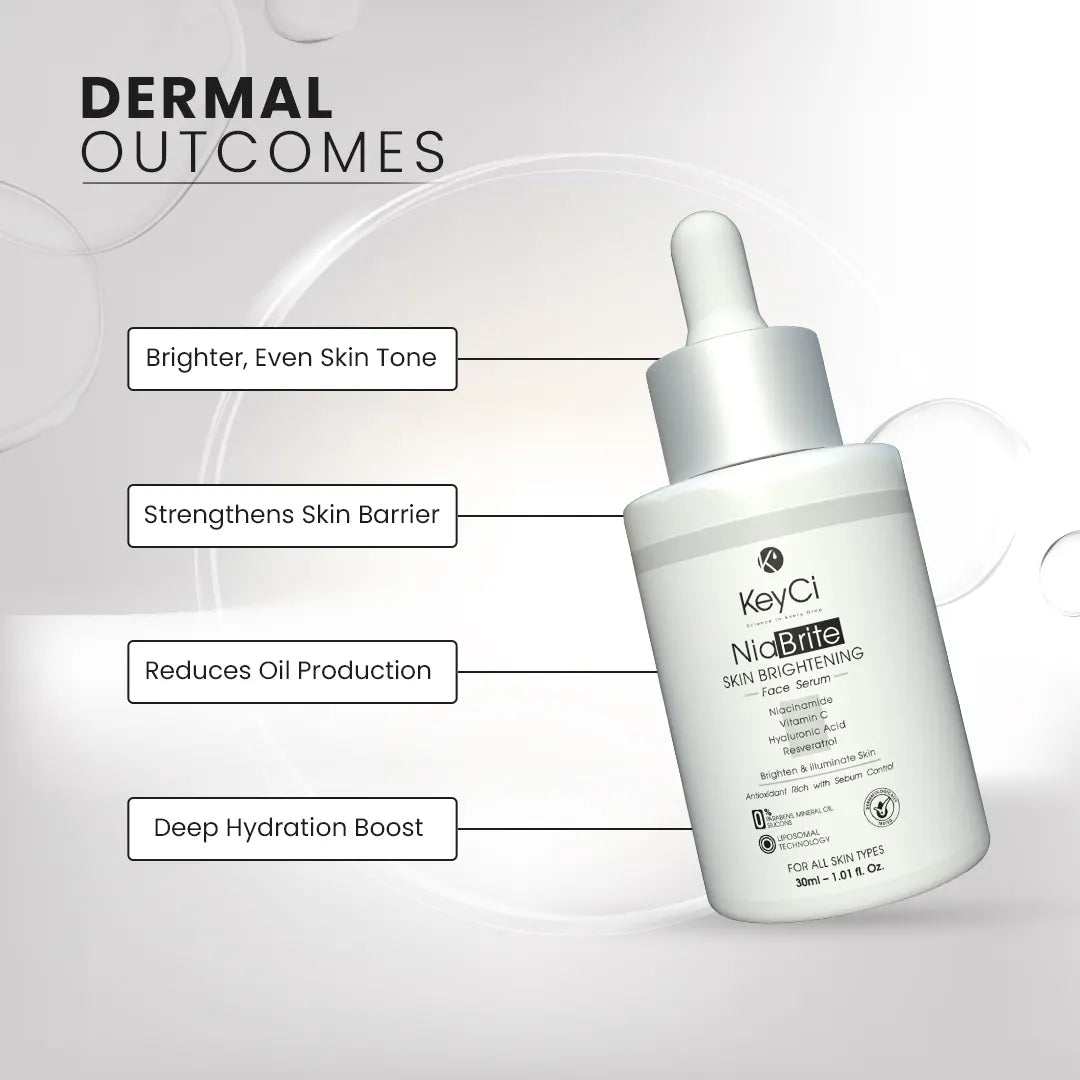 KeyCi NiaBrite Skin Brightening Face Serum 30ml | Niacinamide & Vitamin C Face Serum