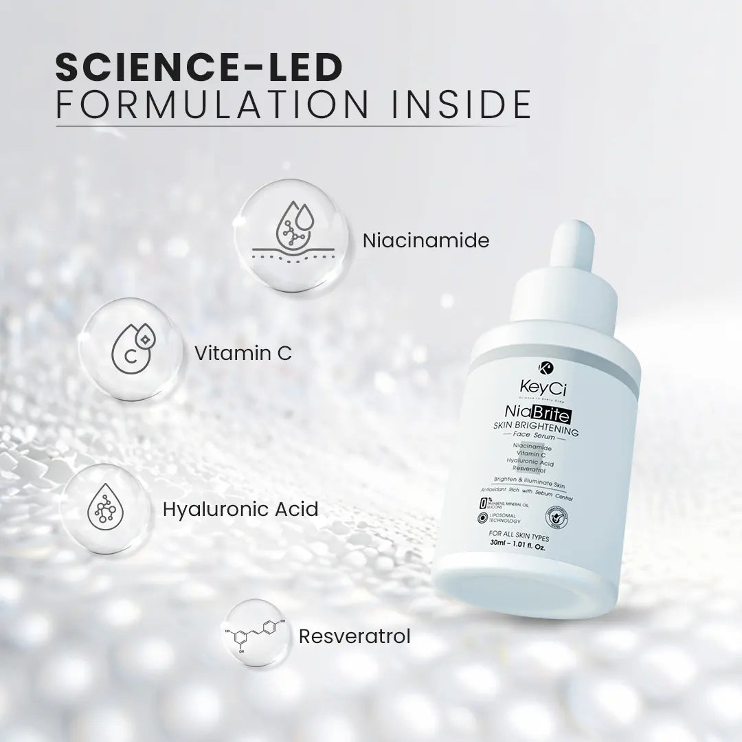 KeyCi NiaBrite Skin Brightening Face Serum 30ml | Niacinamide & Vitamin C Face Serum