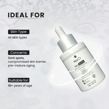 KeyCi NiaBrite Skin Brightening Face Serum 30ml | Niacinamide & Vitamin C Face Serum