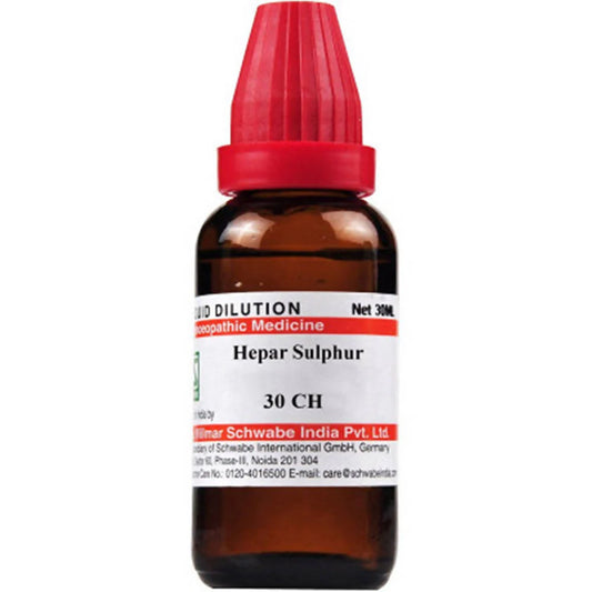 Dr. Willmar Schwabe India Hepar Sulphur Dilution -30 Ch