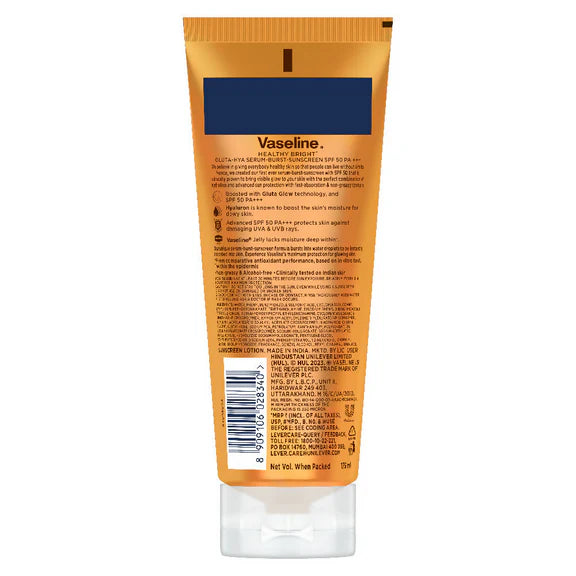 Vaseline Gluta Hya Antioxidant SPF 50 PA+++ Sunscreen - 175 ml