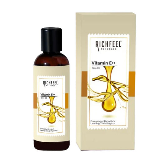 Richfeel Vitamin E Oil Almond, Wheatgerm Walnut & Carrot Blend - 80 ml