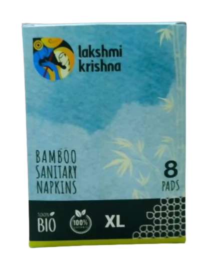 Lakshmi Krishna Bamboo Sanitary Napkins XL - 8 pads