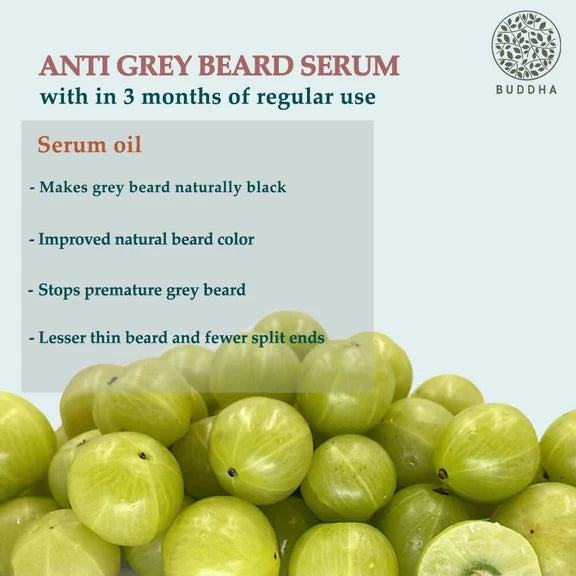 Buddha Natural Grey Beard Hair Oil Serum - 25 ml