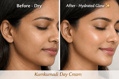 Glow & Grow Duo - Kumkumadi Skin Brightening Cream 50G + Neelibringadi Hair Oil 100ML