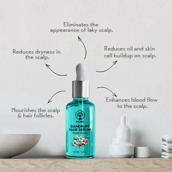 Ivory Natural Dandruff Hair Serum For Nourishing Dry Scalp - 55 ml