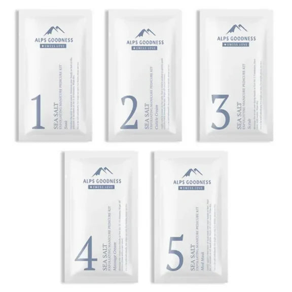 Alps Goodness Sea Salt Exfoliating Manicure Pedicure Kit - Kit